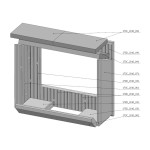 Šamotová komora komplet KV DYNAMIC B 2G 66. 50. 13 B   